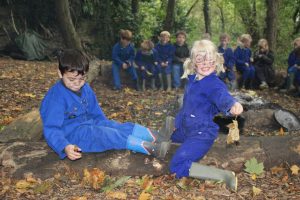 forest school somerset den building outdoors learning Perrott Hill