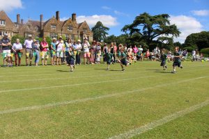 Pre-Prep sports day at Perrott Hill near Crewkerne in Somerset