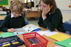 Perrott Hill Prep School Year 6 Reading Buddies with Years 1 and 2 to build literacy skills
