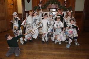 Recycled Fashion Show to celebrate Eco Club at Perrott Hill Prep School in Somerset
