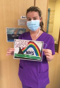 NHS Dorset County Hospital receives messages of thanks from Perrott Hill Prep School in Somerset